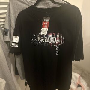 Nine Line Black Patriotic Graphic T-Shirt